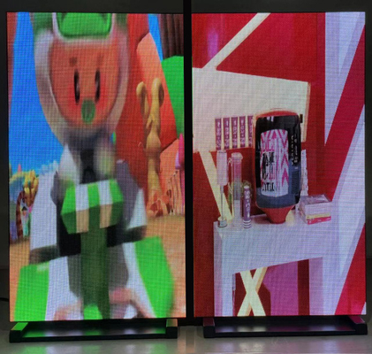 Signes polychromes d'affichage de fenêtre de l'écran LED de P3 RVB pour la publicité de magasin