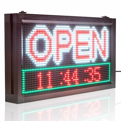 5000cd/m2 LED de défilement programmable signe P10 OUVERT pour la publicité de magasin