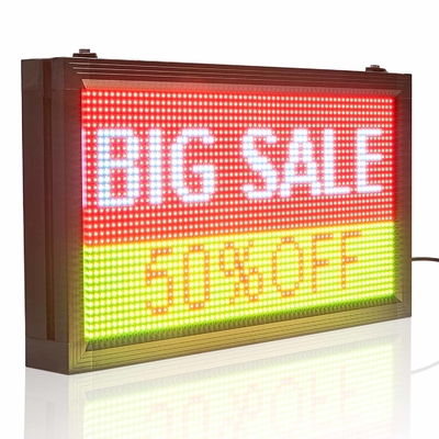 5000cd/m2 LED de défilement programmable signe P10 OUVERT pour la publicité de magasin