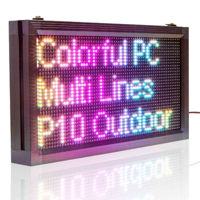 Shop OPEN Display LED Programmable Scrolling Message Signs P10RGB Étanche