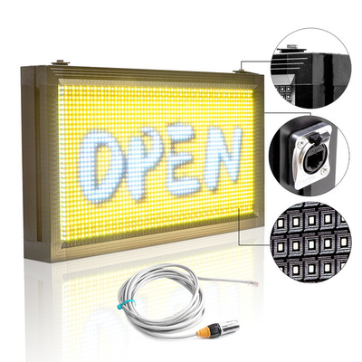 Shop OPEN Display LED Programmable Scrolling Message Signs P10RGB Étanche