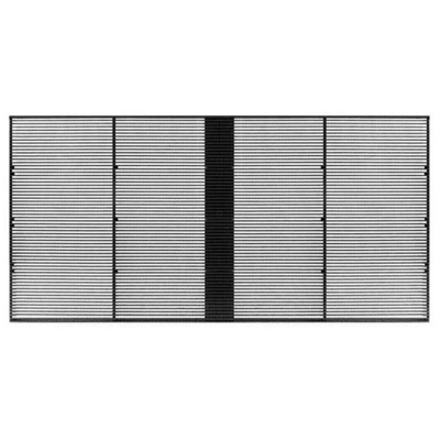 Cabinet en aluminium transparent extérieur de l'écran de visualisation de P10.42 LED 1000x500mm