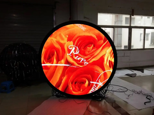 Double forme circulaire dégrossie d'écran visuel extérieur de la publicité 400W
