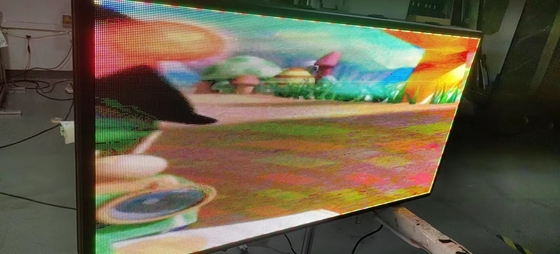 Conseil de publicité visuel LED de fenêtre de P5 RVB de signes programmables d'affichage