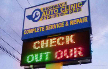 Enseignes LED extérieures pour la publicité de magasin, écran vidéo LED étanche P5RGB