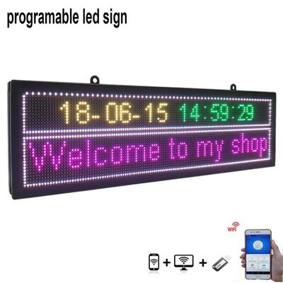 Signes menés extérieurs du message P10, 52x14inch mettant en rouleau le signe mené de voiture