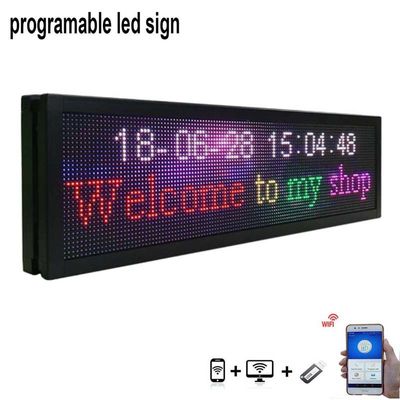 Le signe extérieur programmable 5000mcd de SMD3535 Wifi LED a mené le signe pour la fenêtre de voiture