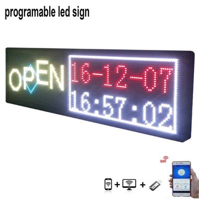 La fenêtre de voiture menée programmable d'USB WiFi de panneau d'affichage de 7 couleurs a mené l'affichage