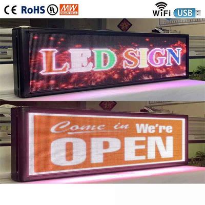Pouce faisant défiler programmable des signes 40*8 d'affichage de fenêtre de P5 LED d'intérieur