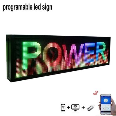 Signes polychromes d'affichage de fenêtre de P10 P5 RVB LED pour la publicité de Windows de magasin