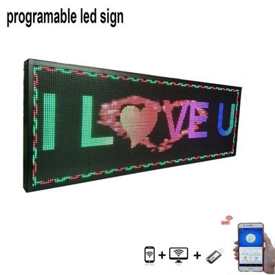 Pouce faisant défiler programmable des signes 40*8 d'affichage de fenêtre de P5 LED d'intérieur