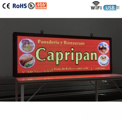 Les signes d'affichage de fenêtre du message de publicité LED embarquent la tension polychrome de 110V 220V