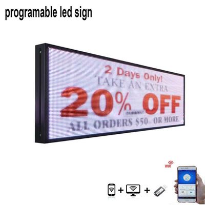 Appui mené programmable polychrome extérieur de l'affichage P5 USB de signes de SMD