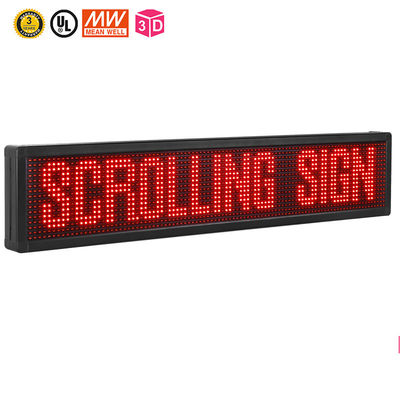 signes faisants défiler programmables de 10mm LED, couleur rouge mettant en rouleau l'affichage à LED des textes