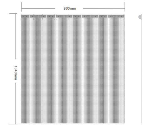 L'écran transparent de SMD2121 LED, P6.5mm voient le panneau de LED