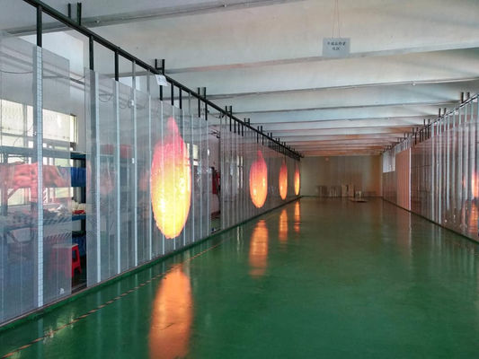 Mince superbe en verre transparent d'affichage à LED de P10.4 pour la fenêtre de magasin