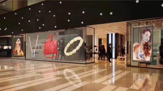 8000 affichage mené transparent de fenêtre des points SMD2121 pour la décoration de construction