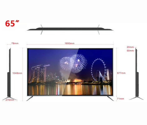 Liquide Crystal Display TV de 400 lentes affichage à cristaux liquides Smart TV Android 8,0 de 65 pouces