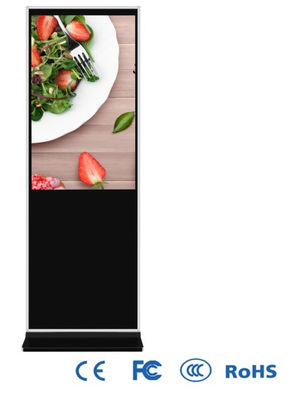 Écran tactile d'affichage à cristaux liquides de 10 points 43 pouces avec le Cabinet en aluminium mince