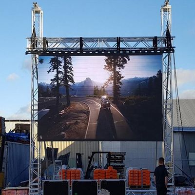 écran de location extérieur de 128x256dots LED, P4.8 accrochant l'affichage à LED