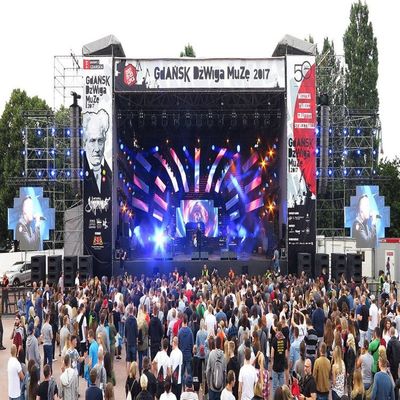 écran de location extérieur de 3840Hz LED pour le fond d'étape d'exposition de TV de studio