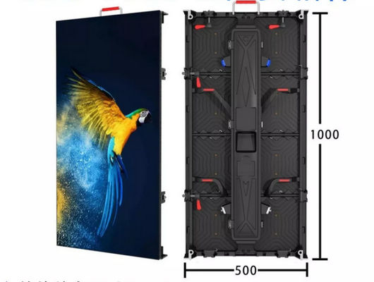 L'écran de location extérieur 500mm*500mm de P4.81 LED aluminium de moulage mécanique sous pression