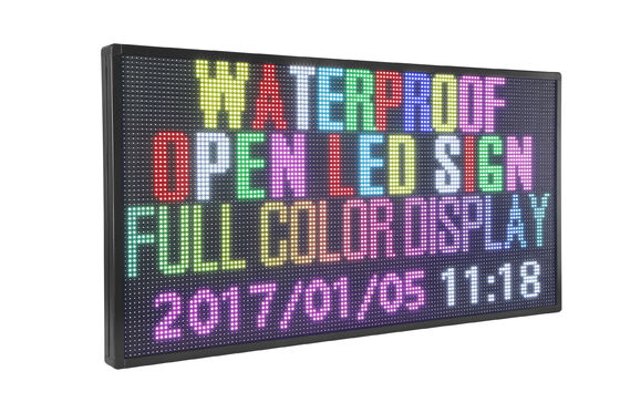 Signes extérieurs programmables de WiFi P10 RVB Digital LED avec le cas en aluminium