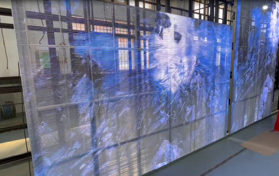 Écran LED transparent P3.91-7.8 avec éclairage latéral