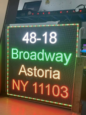 signes extérieurs d'affichage de fenêtre de 5000nits P3 RVB LED avec le profil en aluminium de 768x768mm