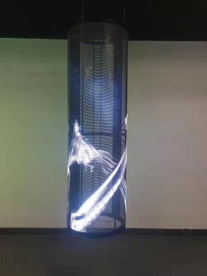Cylindre P3.9 - affichage transparent de l'étoile LED de 7,8 nations