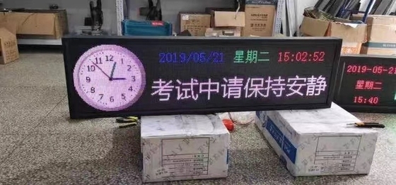 Le Signage extérieur programmable 64x160 de P6 RVB LED Digital pointille