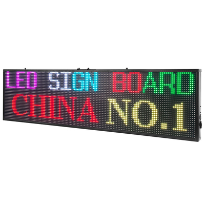 Le Signage extérieur programmable 64x160 de P6 RVB LED Digital pointille