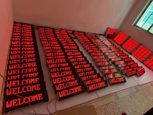 120 degrés LED programmable mettant en rouleau la publicité simple 220V de couleur de signes