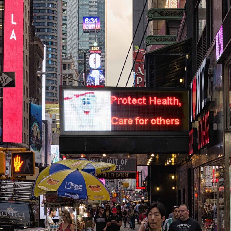 Le monument visuel extérieur LED de la publicité P5 RVB signe pour le magasin de restaurant