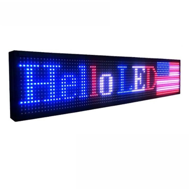 L'affichage de haute résolution de fenêtre de P10 LED signe 16*192cm pour la promotion de centre commercial de magasin