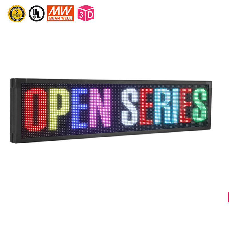 Le défilement programmable LED de 7 couleurs signe le signe programmable de 10mm Wifi LED